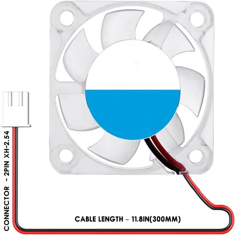 4PCS 4010 RGB Fan 12V 24V Ender 3 Fan Upgrade 24 Volt Fans LED Colorful 4010 Hydraulic Bearing Works with Ender 3 Pro 3X CR-10S